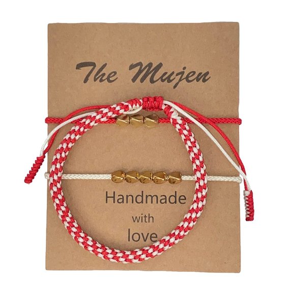 Handmade Copper Beads Braided Bracelets | Strand Bracelets | Lucky Tibetan Boho - Picture 2 of 6